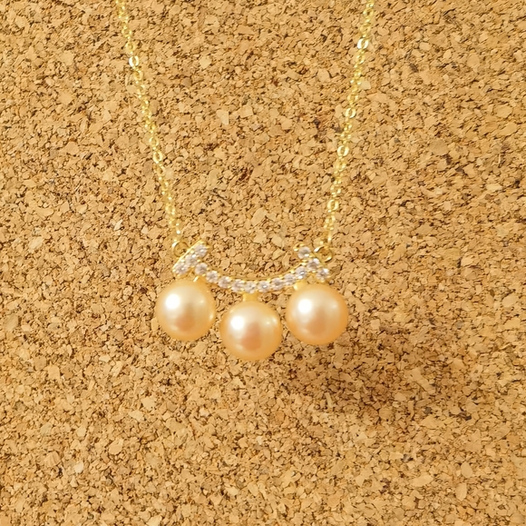 Freshwater pearl necklace - Picture 3 of 6